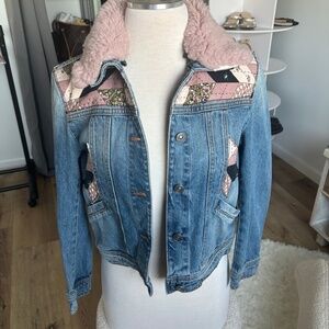 Quilted Patchwork Denim Jacket